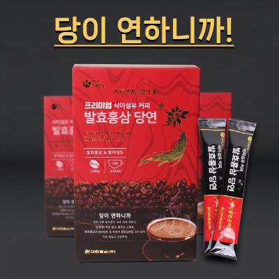 [대한홍삼] 발효홍삼 당연커피 (100포)/프리미엄 식이섬유 커피/발효홍삼+방아대두+각종채소 과일 등